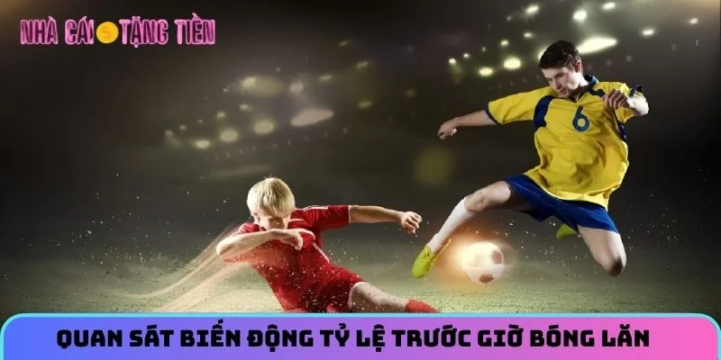 Quan sát biến động tỷ lệ trước giờ bóng lăn